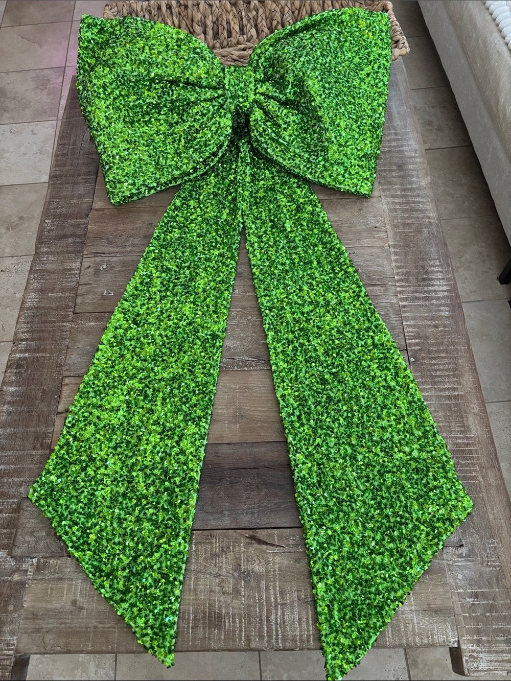 Trisha’s Custom Jumbo Sequin Bow